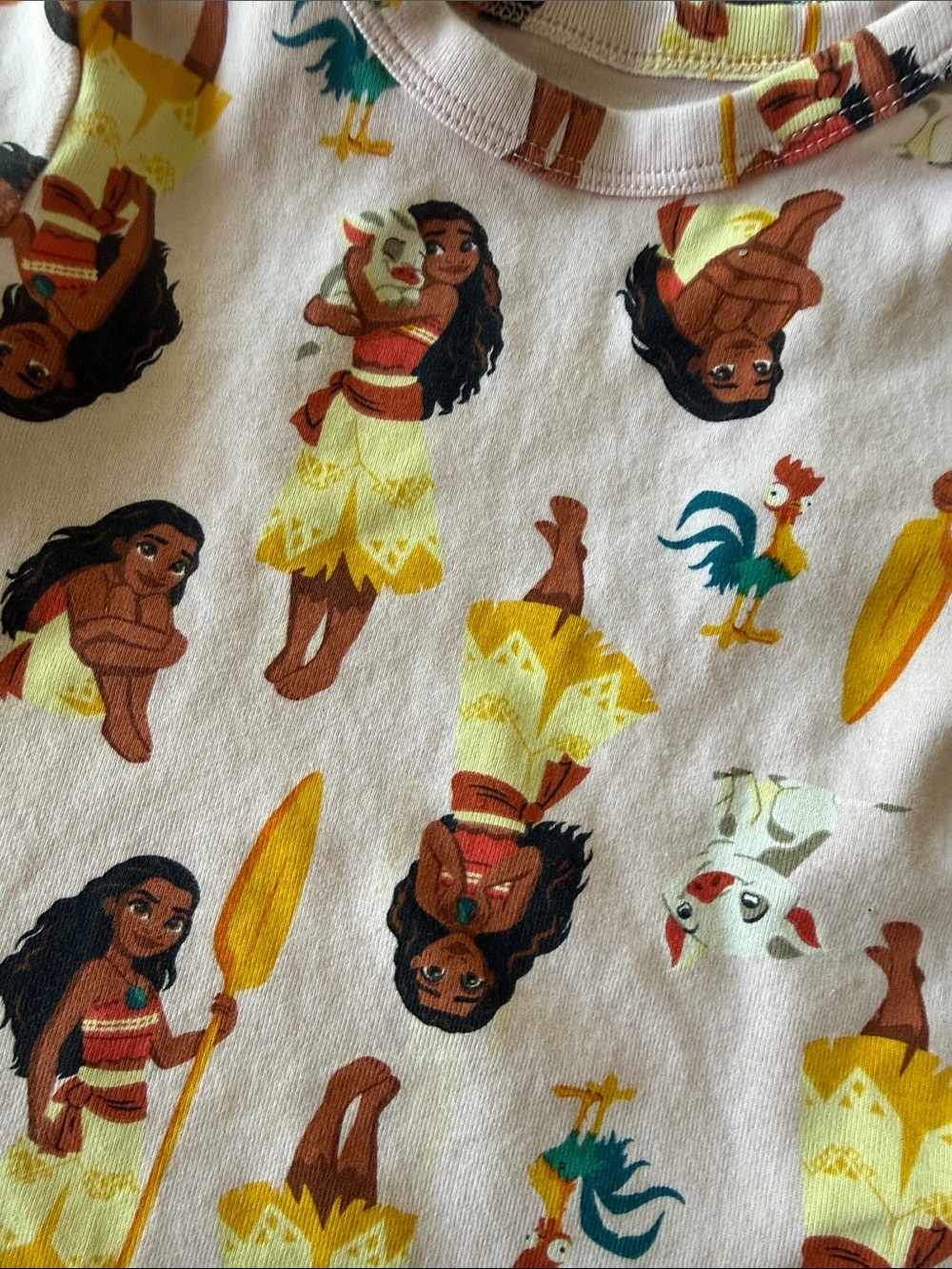 Baby gap organic cotton Moana girls pajama set size 5 years - Picture 6 of 6
